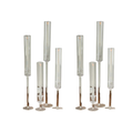 Complete LED Candle & Clear Holders- Table Set Up of 8 (add on rental)