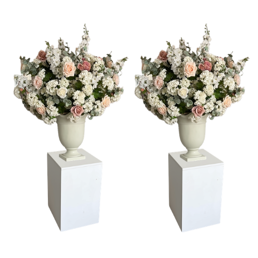 The Love Story Urns (set of 2 incl. pedastal)